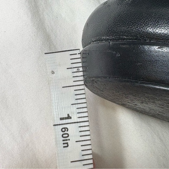 Nine & Co Vintage 90s Y2K Genuine Leather Platform Heeled Boots Booties 8.5 - Picture 11 of 16